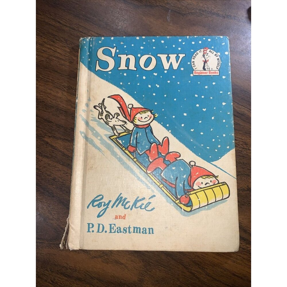 Dr Seuss Snow book 1962 hardcover Roy McKie PD Eastman Vintage